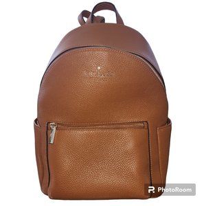 Leila Pebbled Leather Large Dome Backpack
